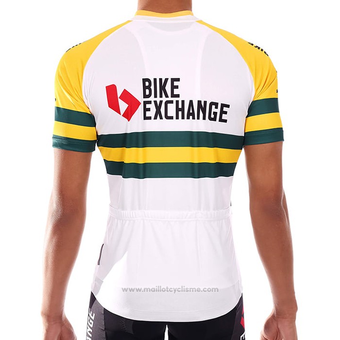 2021 Maillot Cyclisme Bike Exchange Champion Australie Manches Courtes et Cuissard